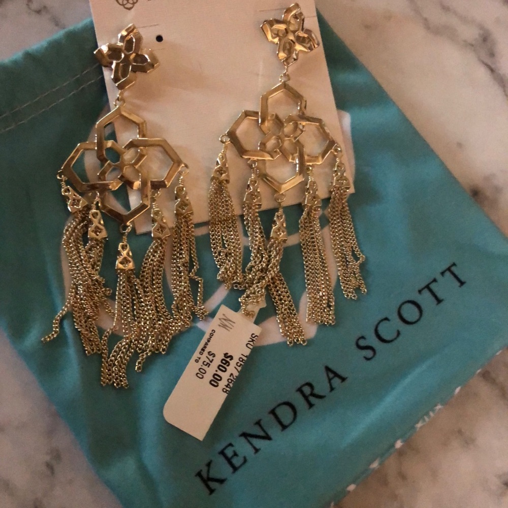 Kendra Scott gold NWT earrings
